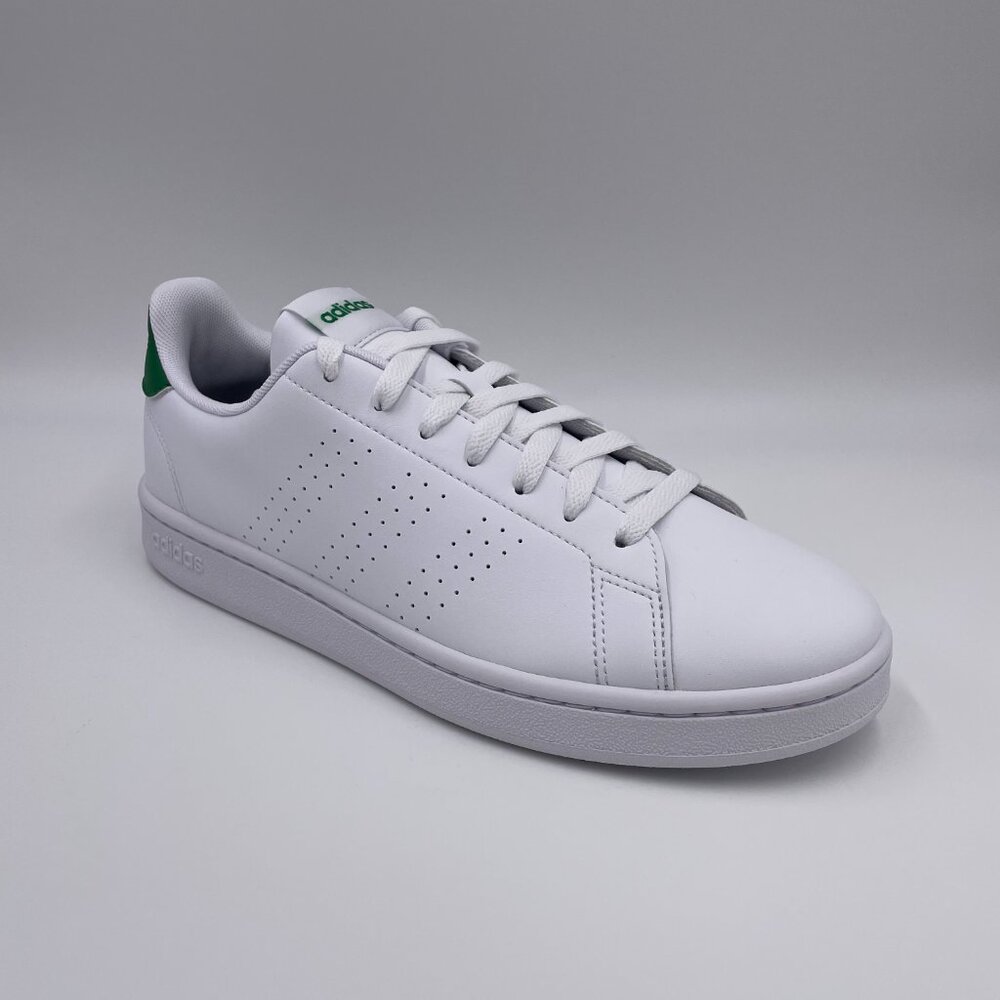 adidas Advantage White / Green Men's Shoes - Picture 8 of 8